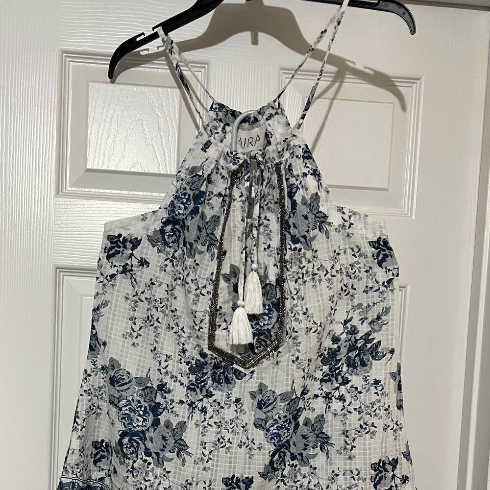 Mira Boutique Azul Pierina Short Dress